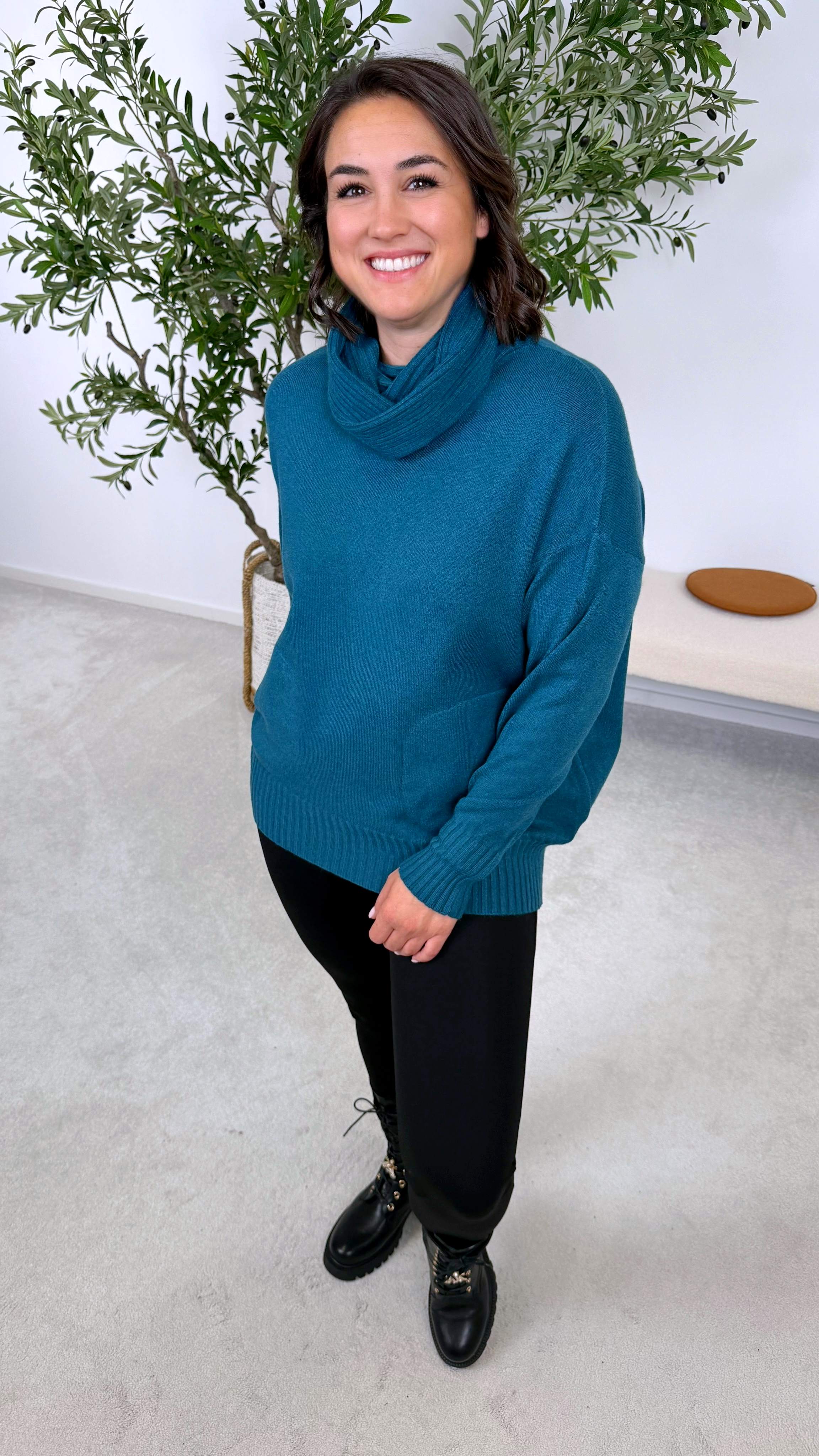 Rollkragenpullover Tabarca *Petrol* - Power of Princess