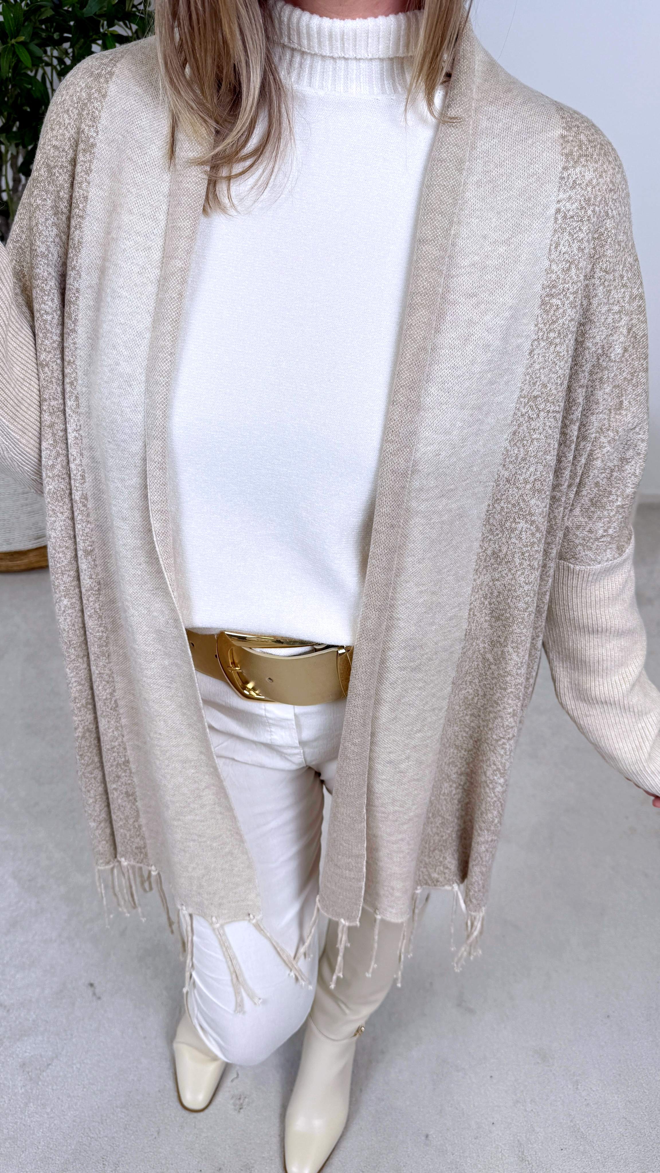 Cardigan Whisper Fringe (3 Farben)