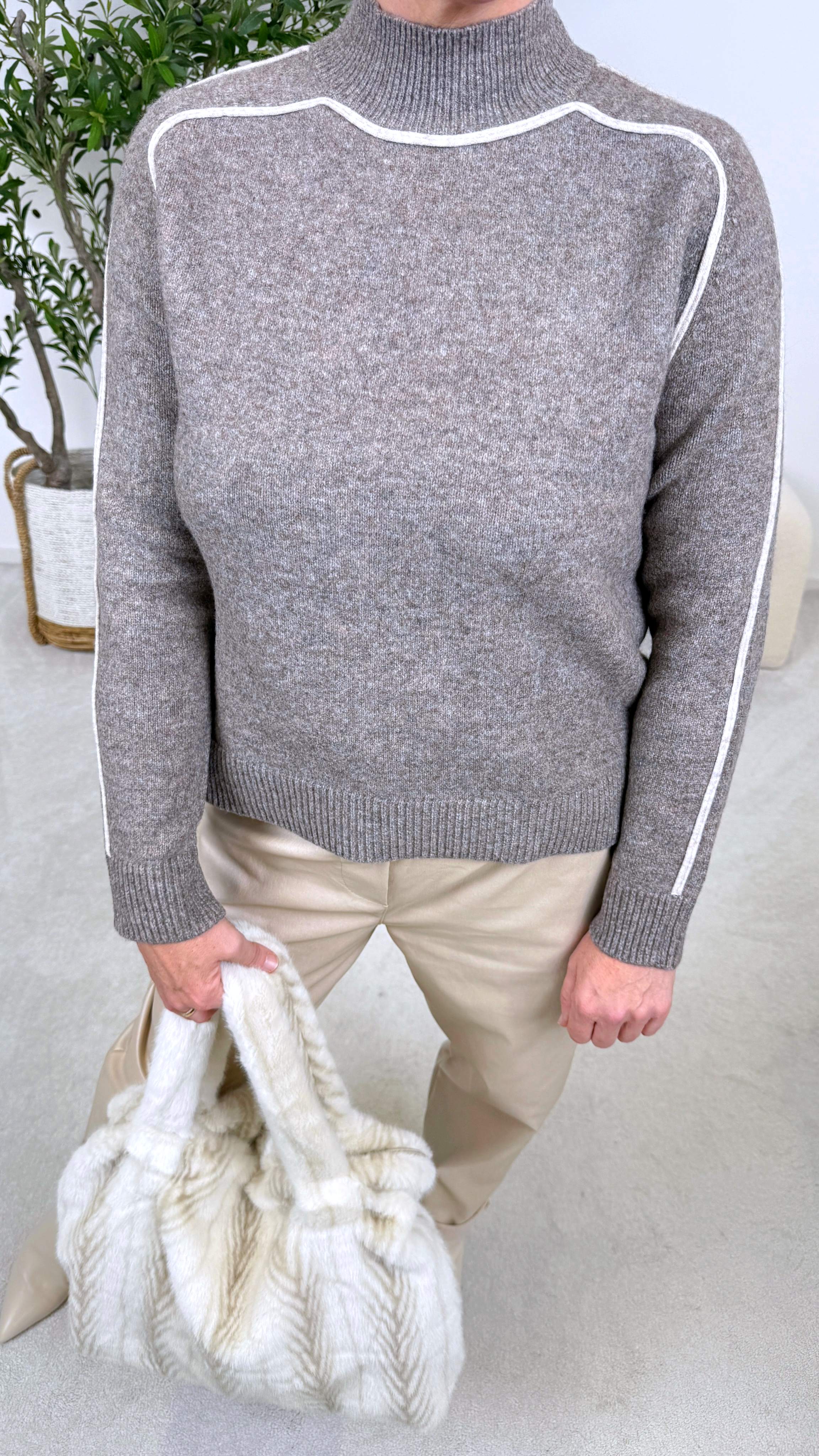 Strickpullover Louna *Taupe*