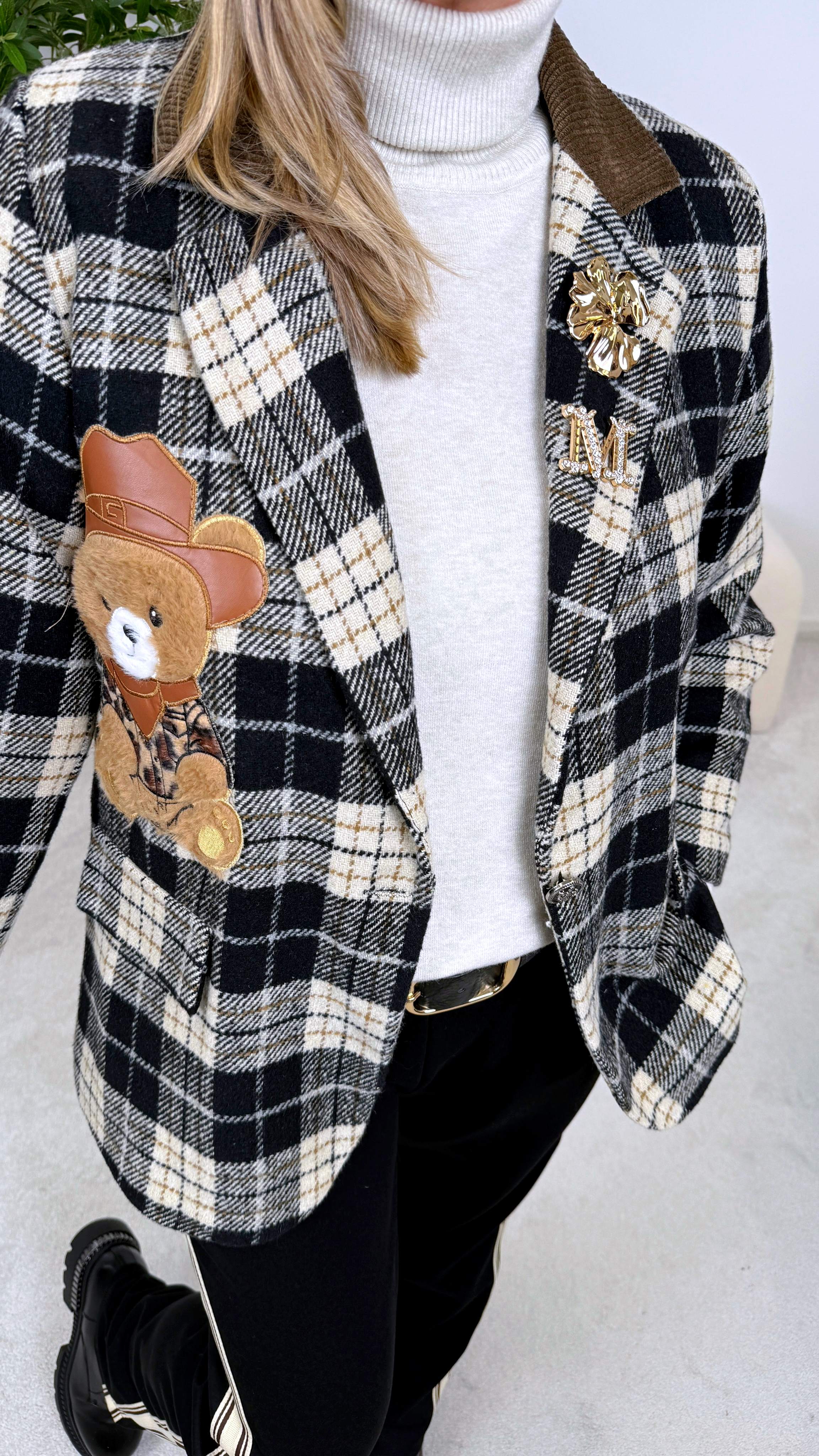 Blazer Square Teddy Diamond