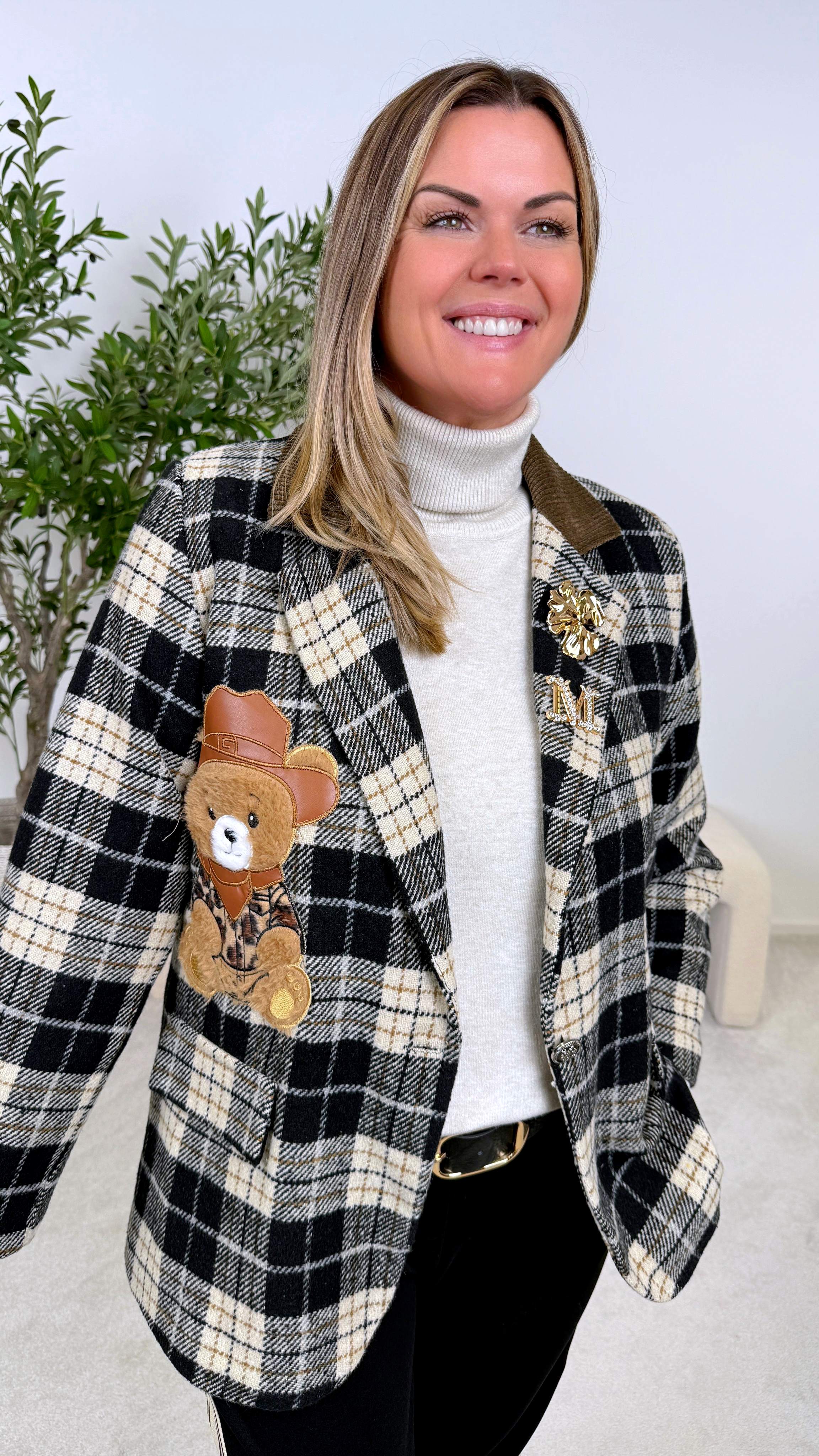 Blazer Square Teddy Diamond