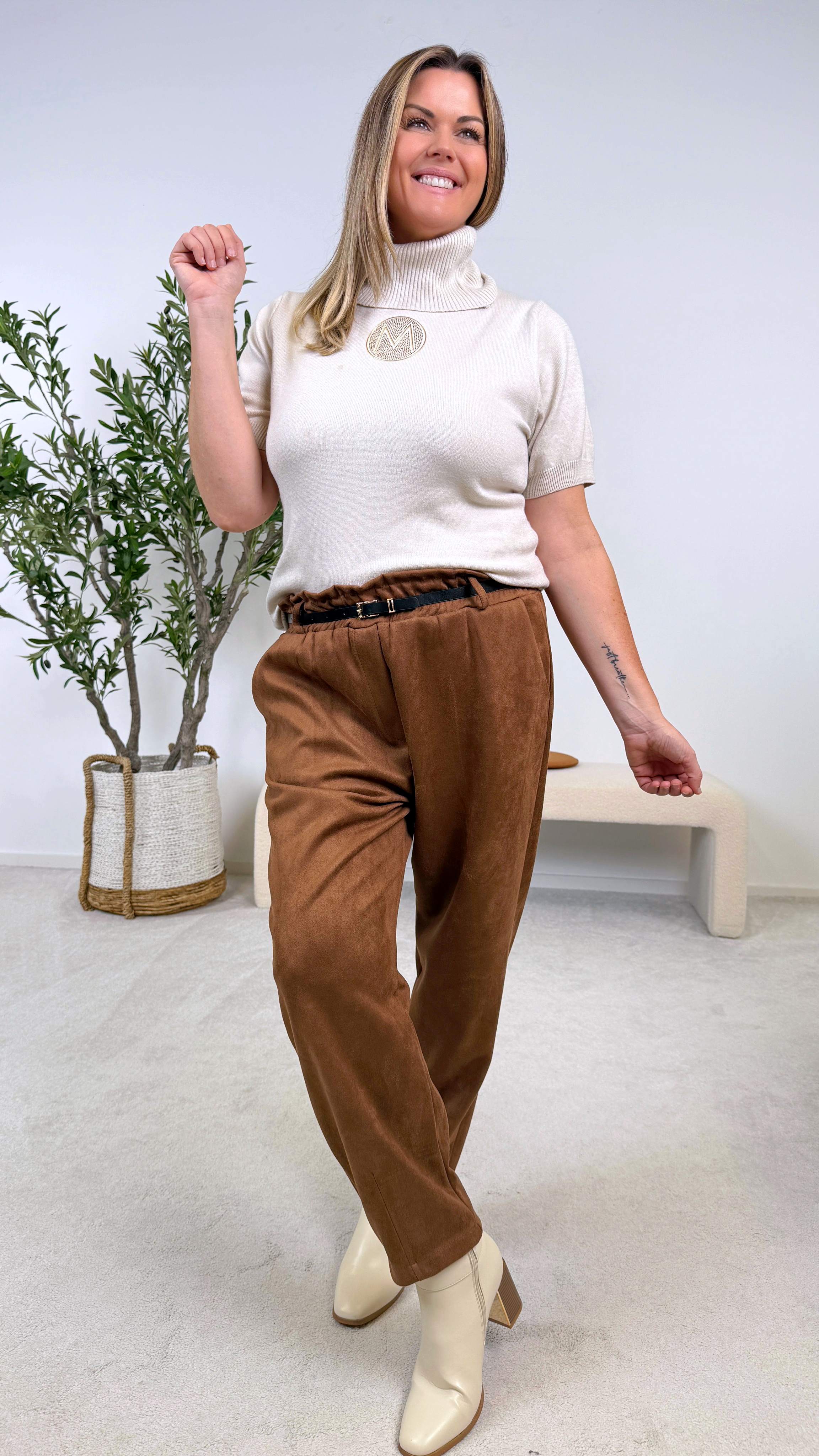 Hose Lara Ease *Schoko*