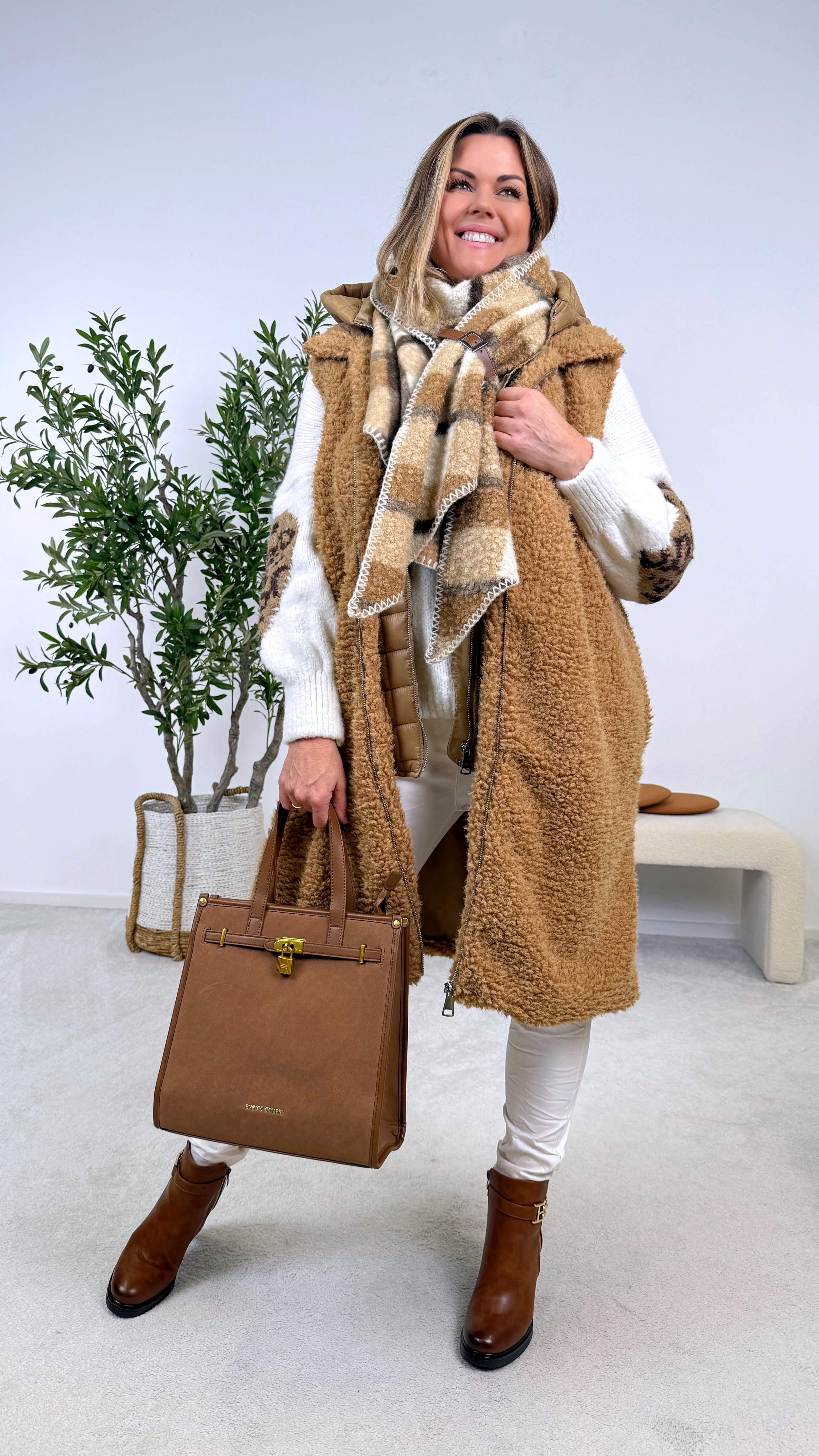 Weste Cozy Couture *Camel*