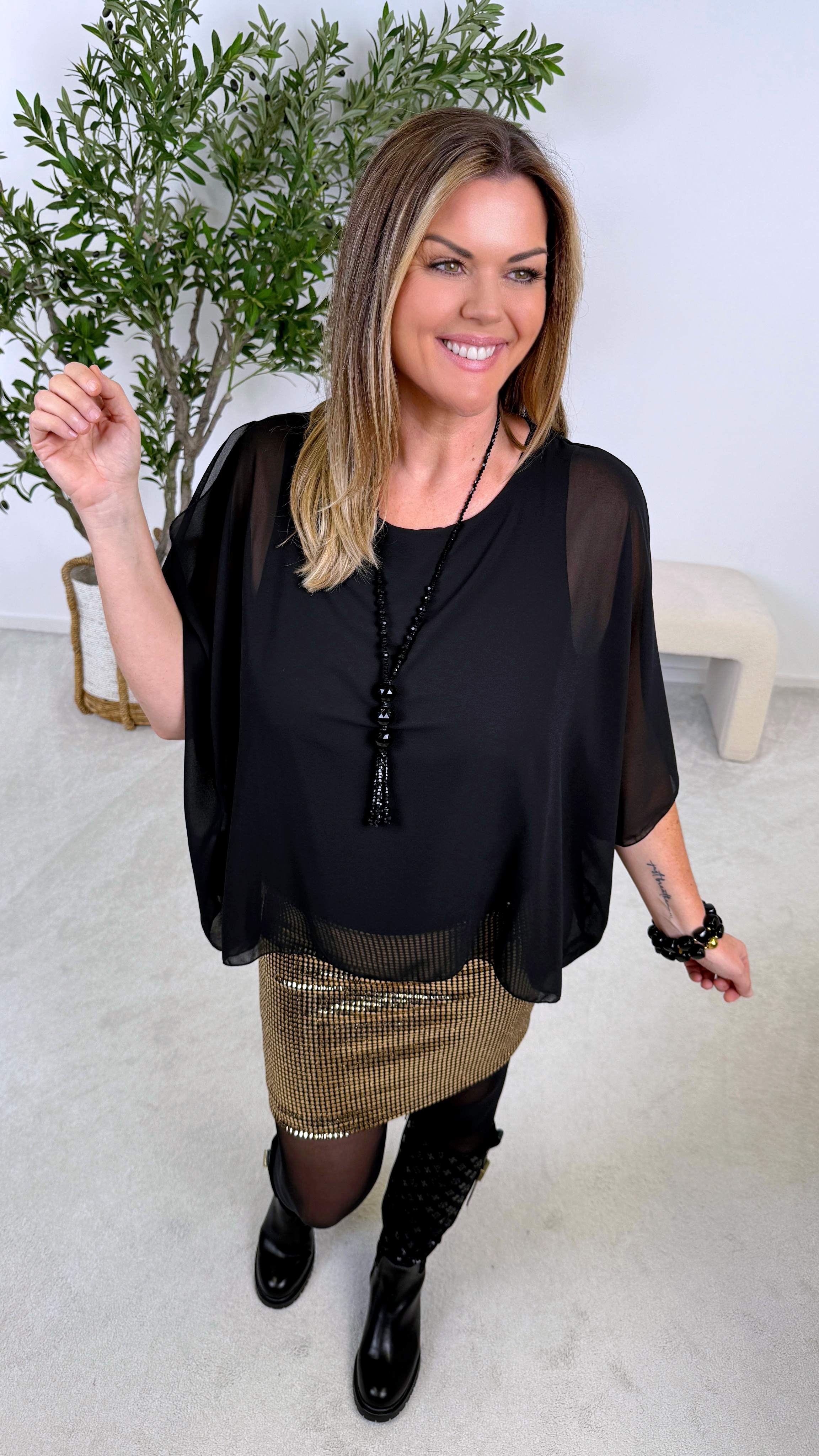 Kleid Black Harmony *Gold*