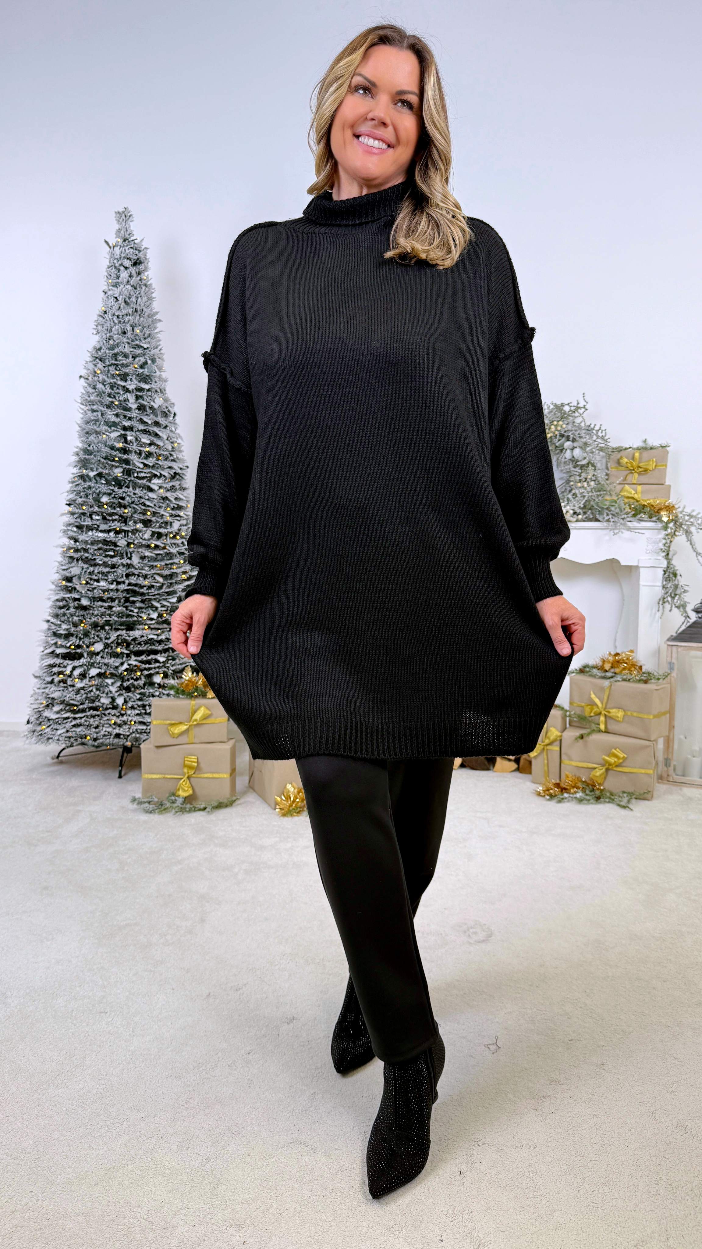 Strickkleid Novera *Schwarz*