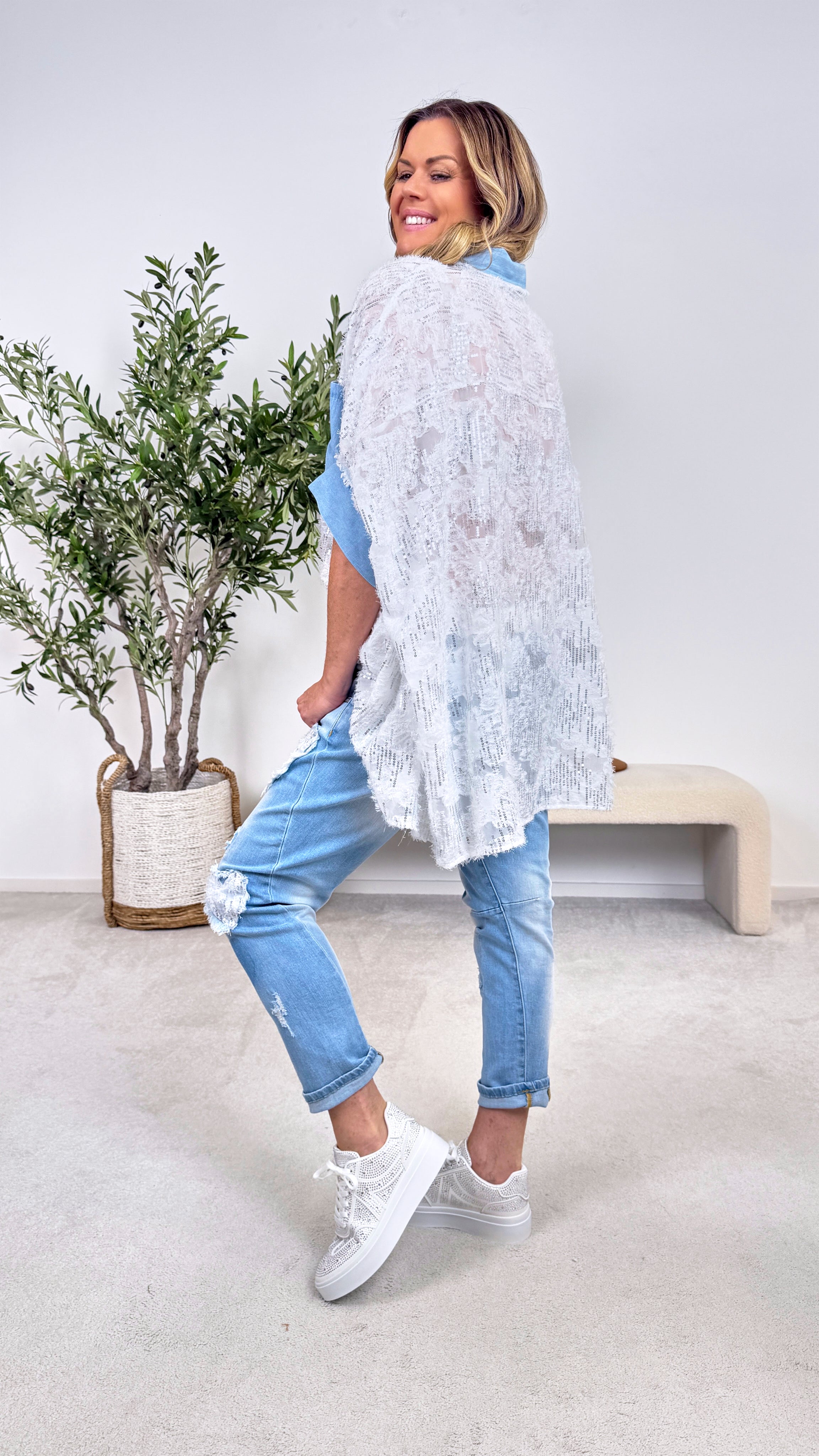 Bluse Denim Diamond