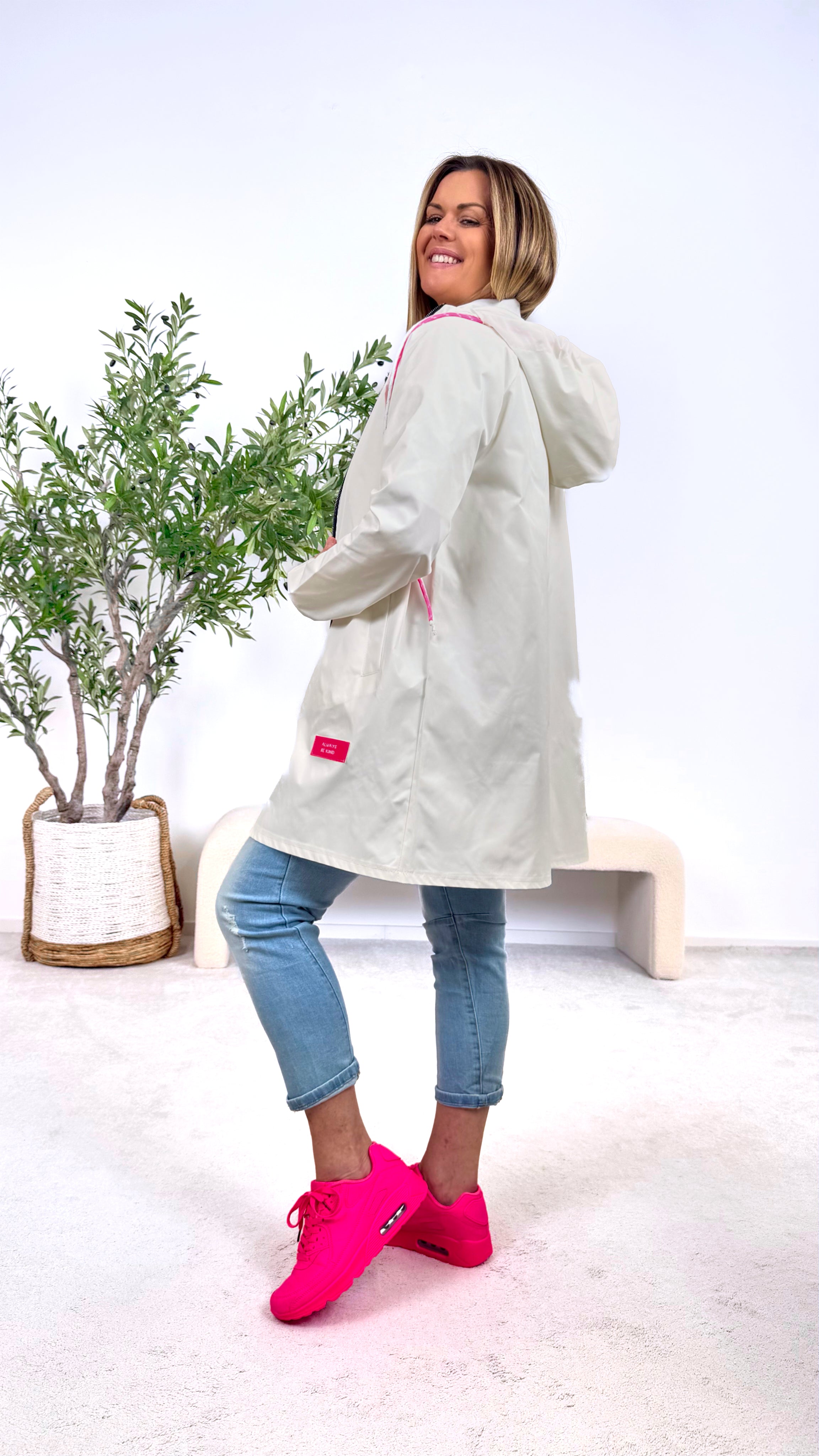 Leichte Jacke Run the World *Weiß*