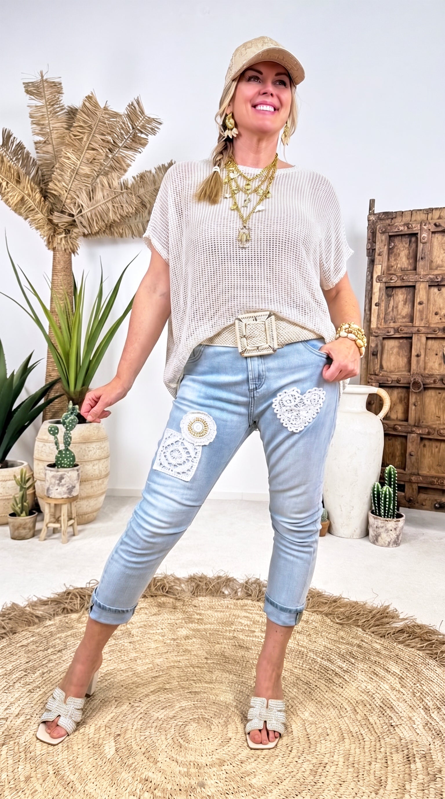 Netz-Shirt Miami Mesh *Weiß*