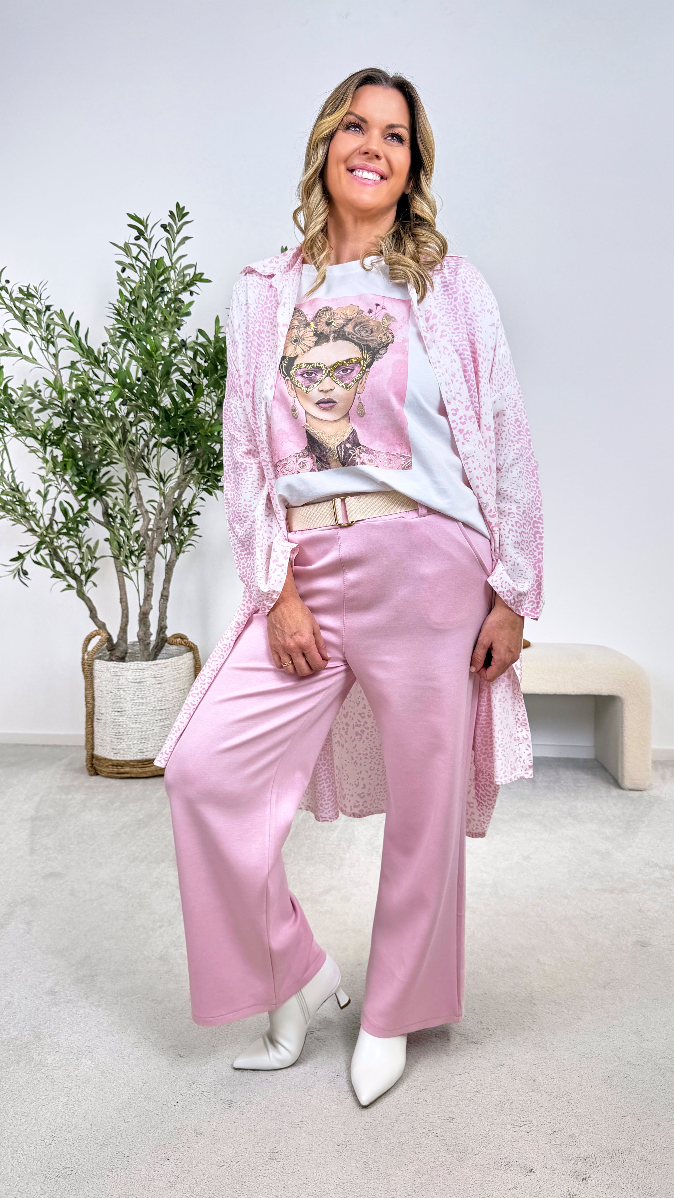 Blusen-Kleid Trend Queen *Rosa*