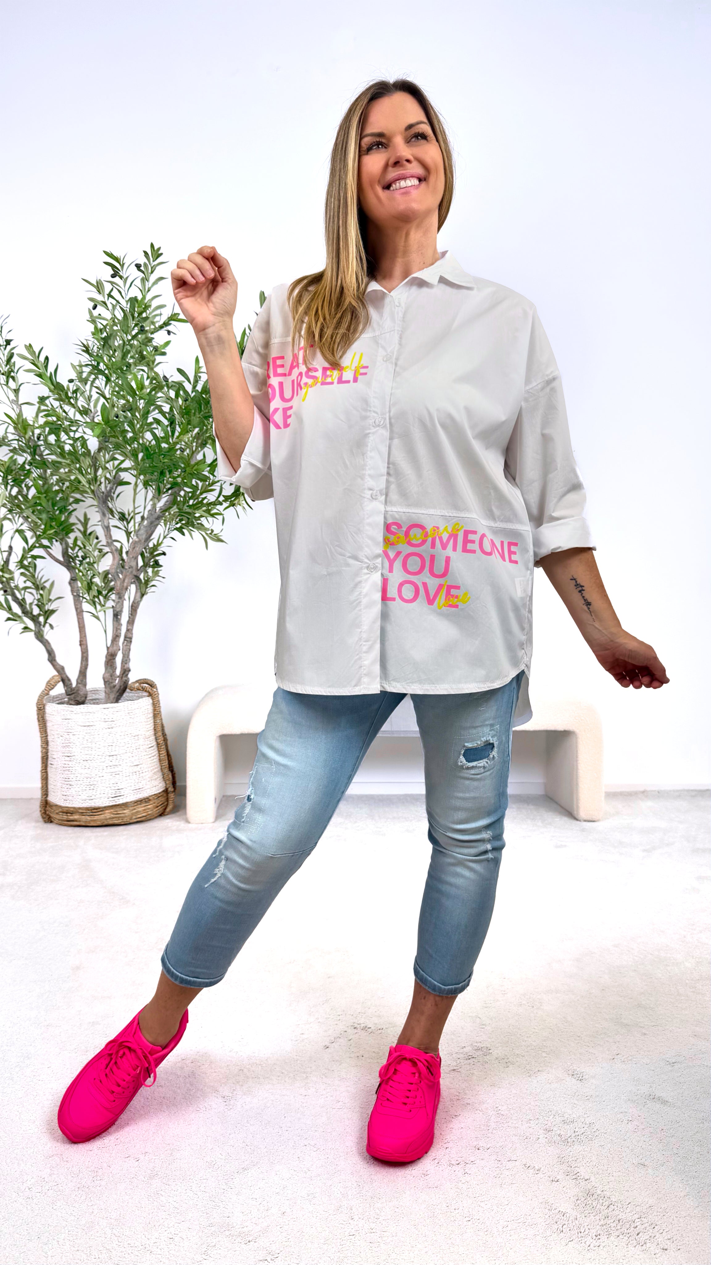 Bluse Treat Yourself *Weiß*