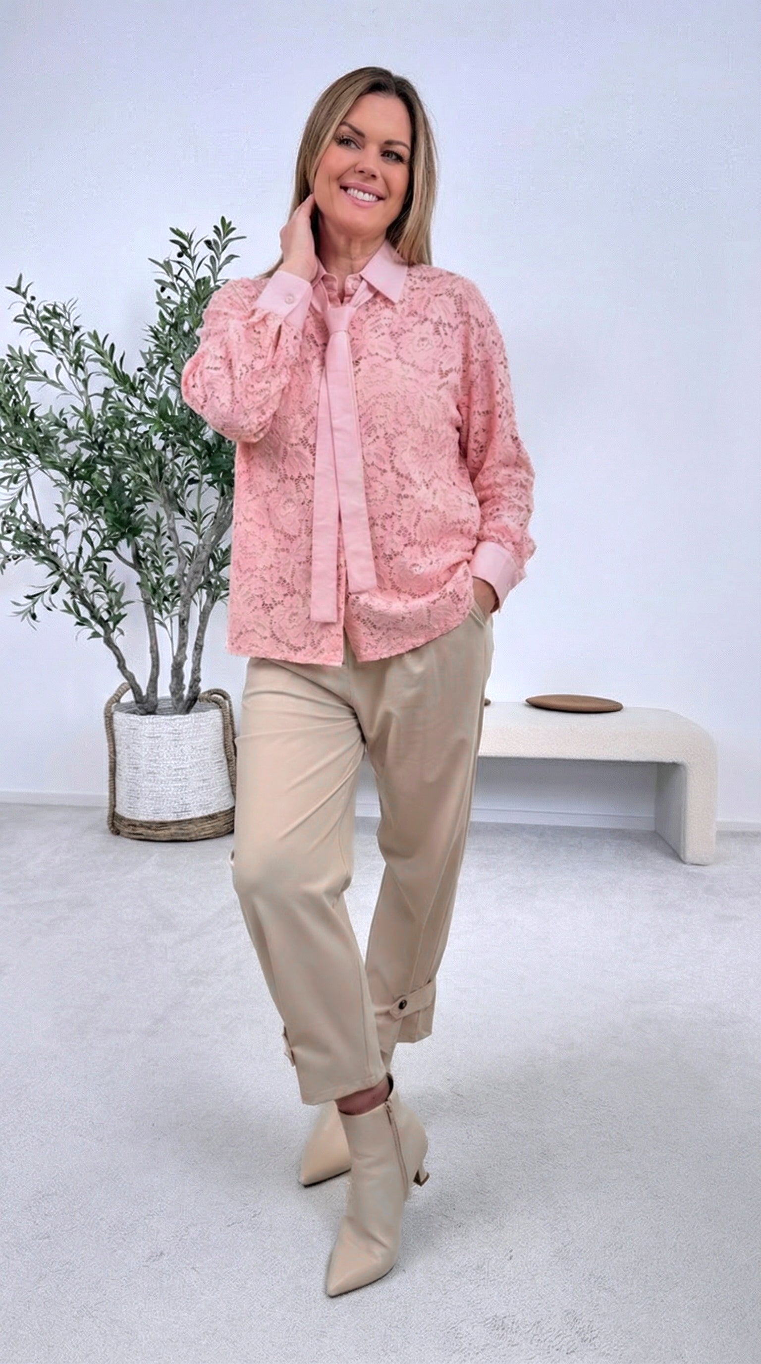 Spitzenbluse Delicate Muse *Rosa*