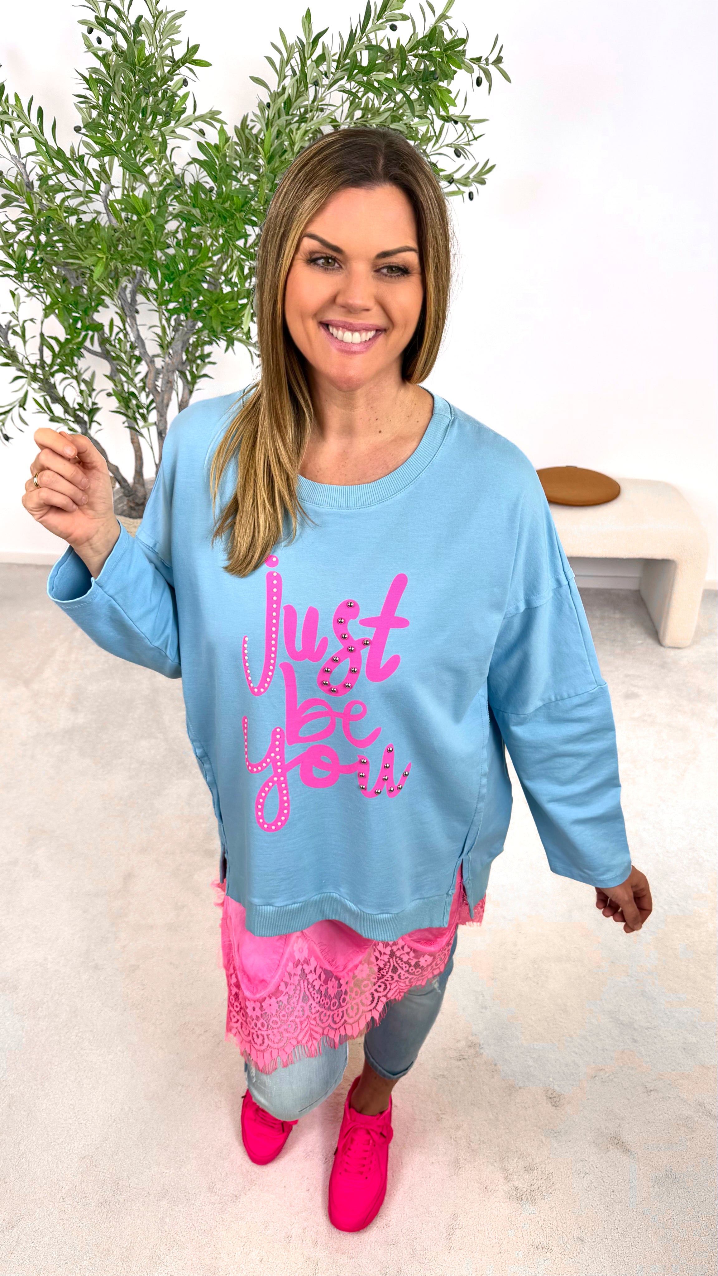 Pullover Just Be You *Blau*