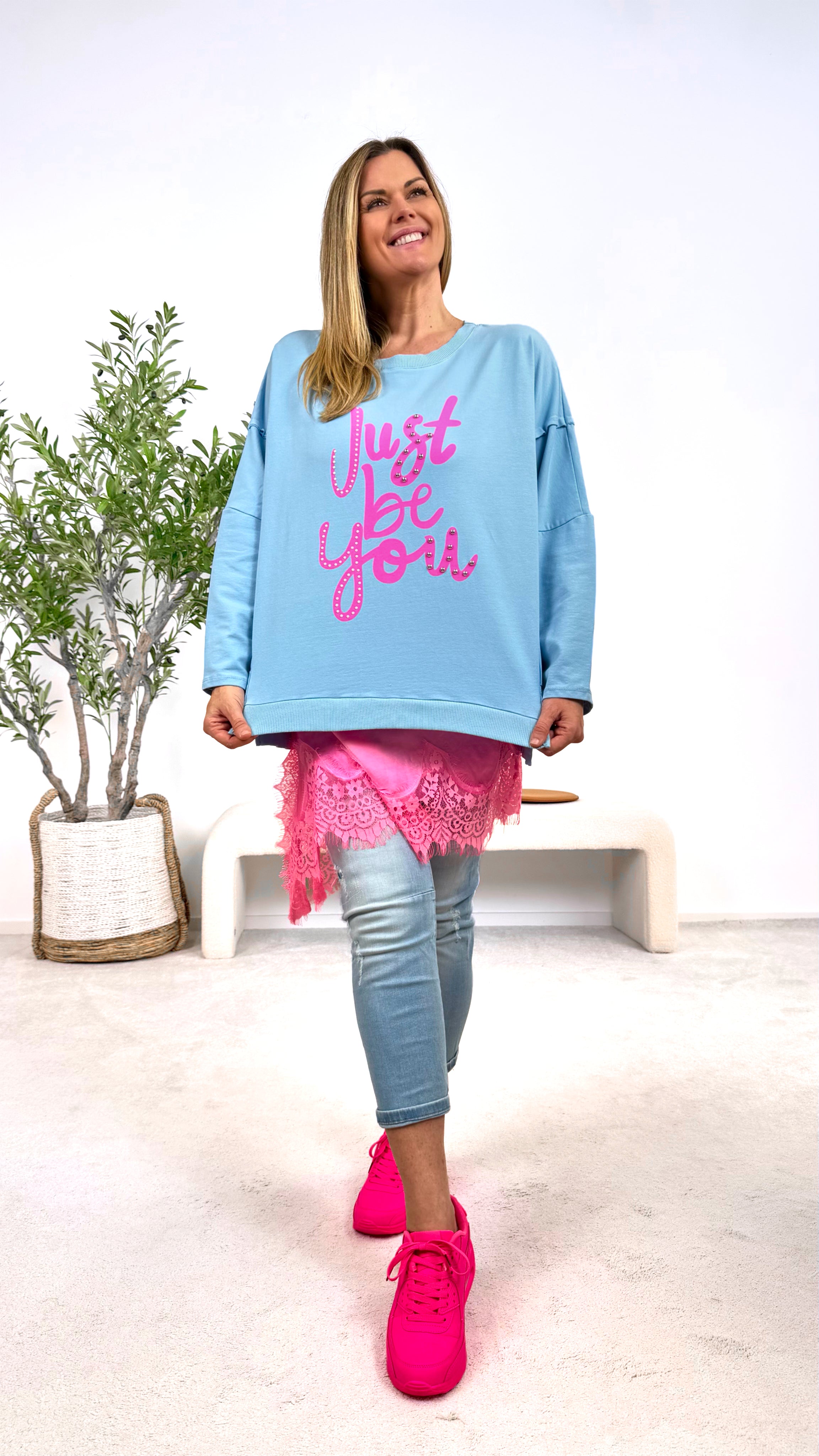 Pullover Just Be You *Blau*