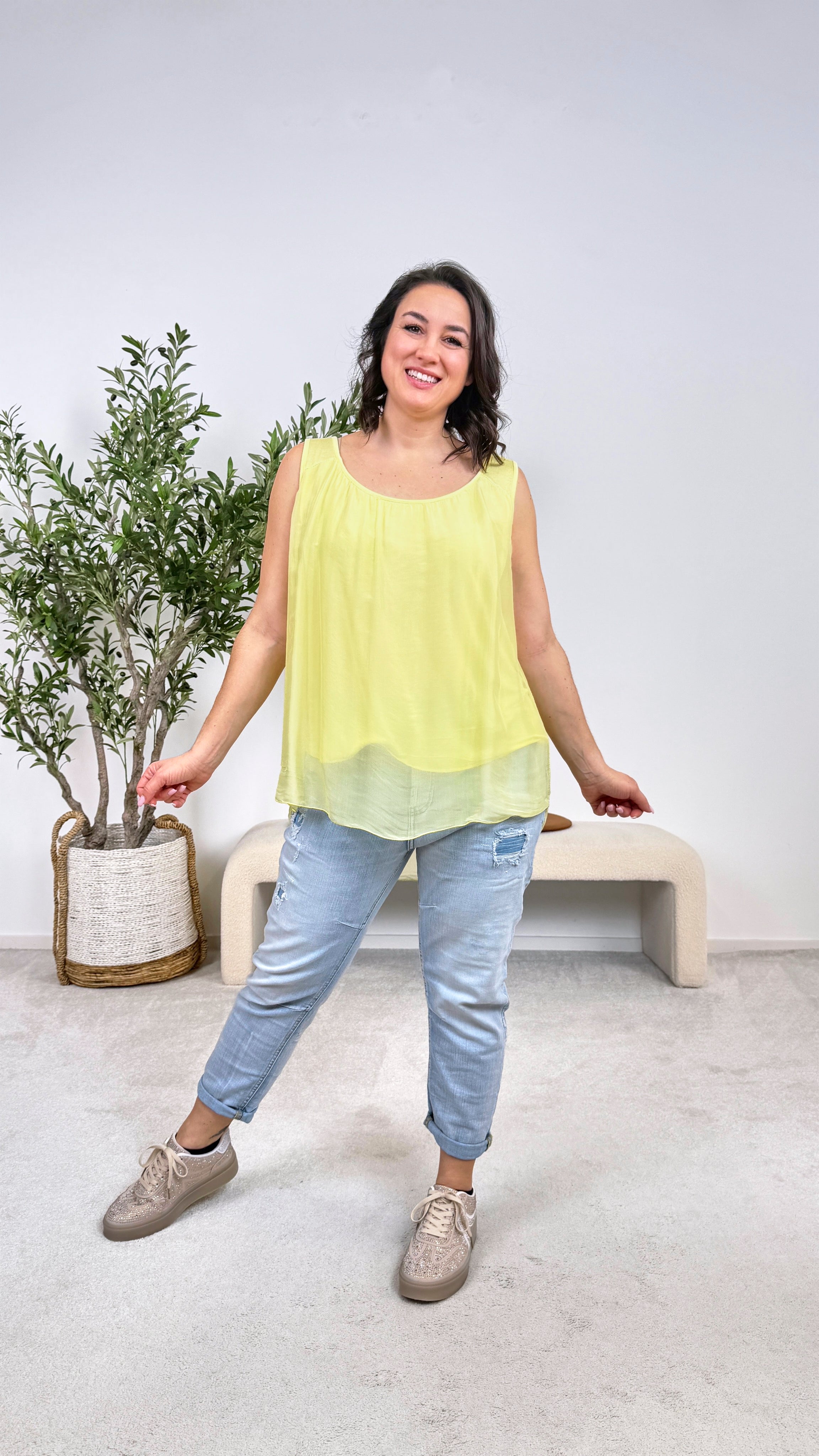 Seidentop Rosabella *Gelb*