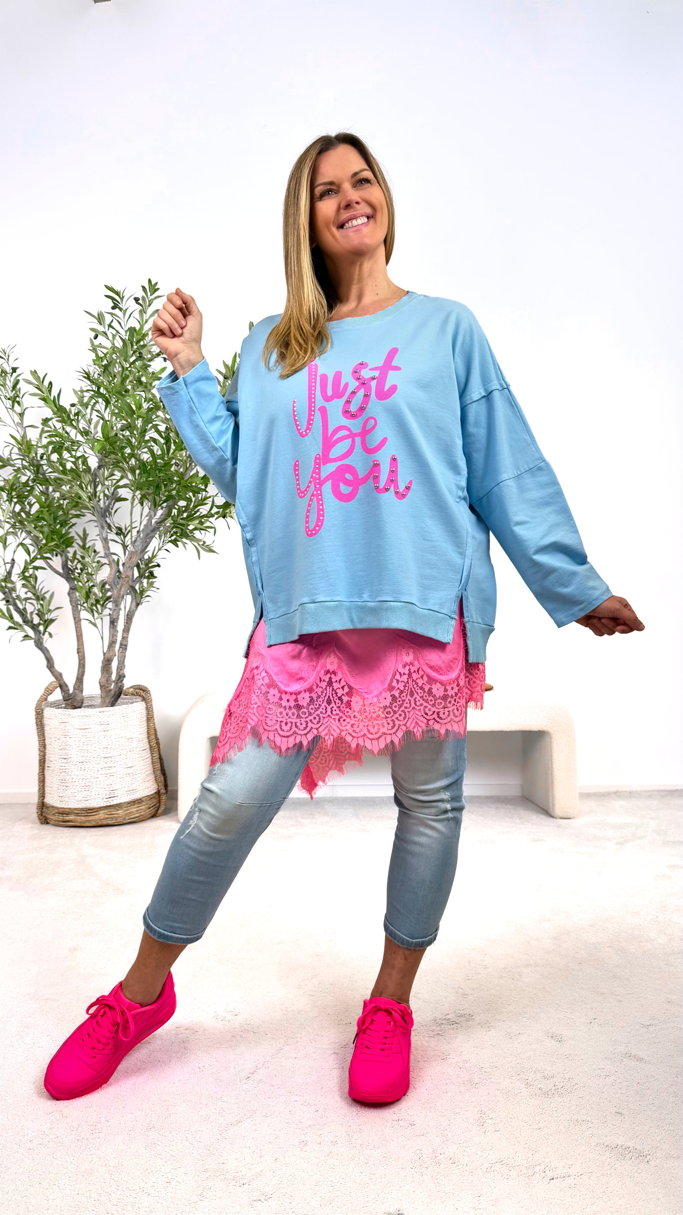 Pullover Just Be You *Blau*