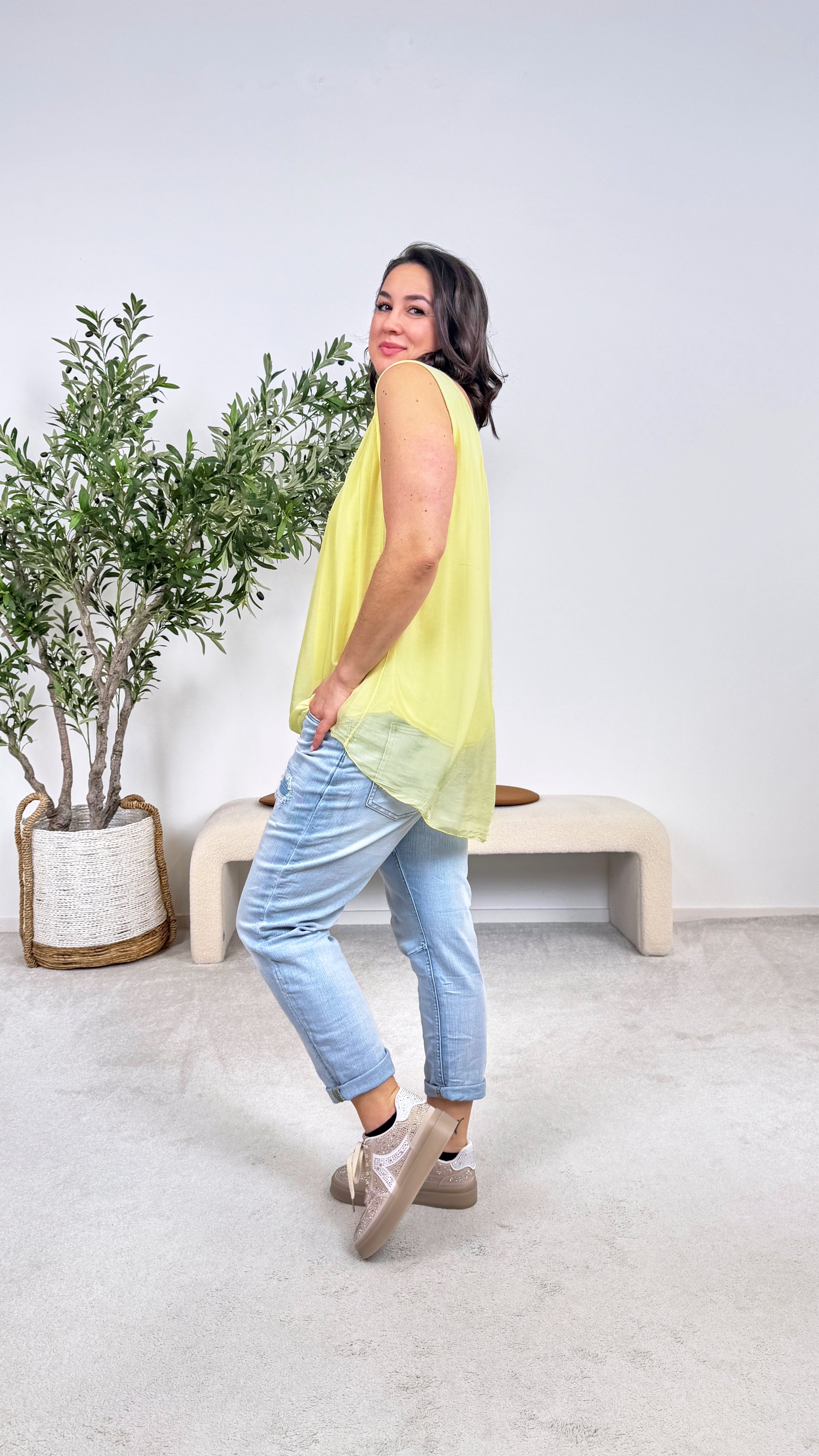 Seidentop Rosabella *Gelb*