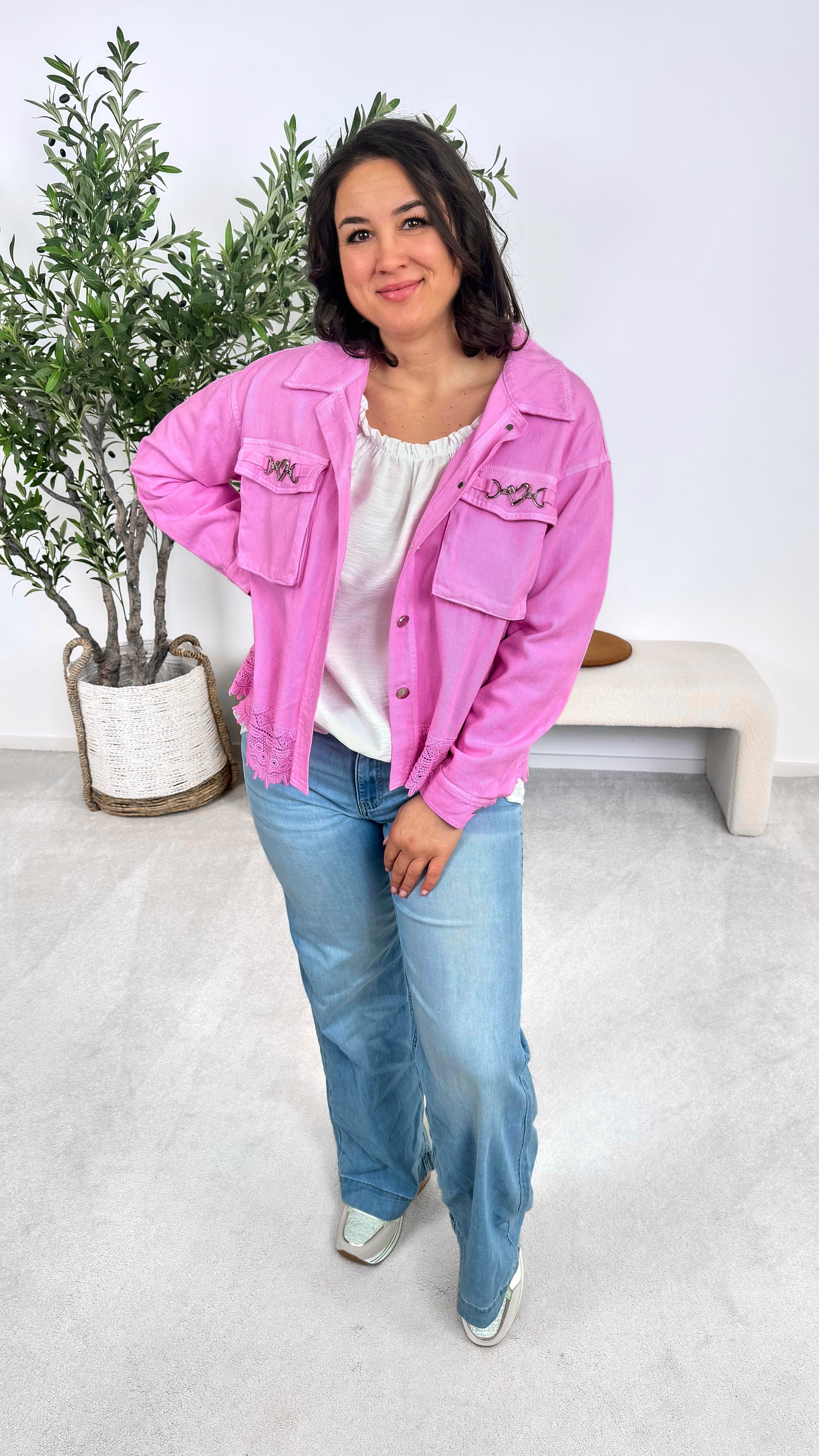 Jacke Heart Chain *Pink*