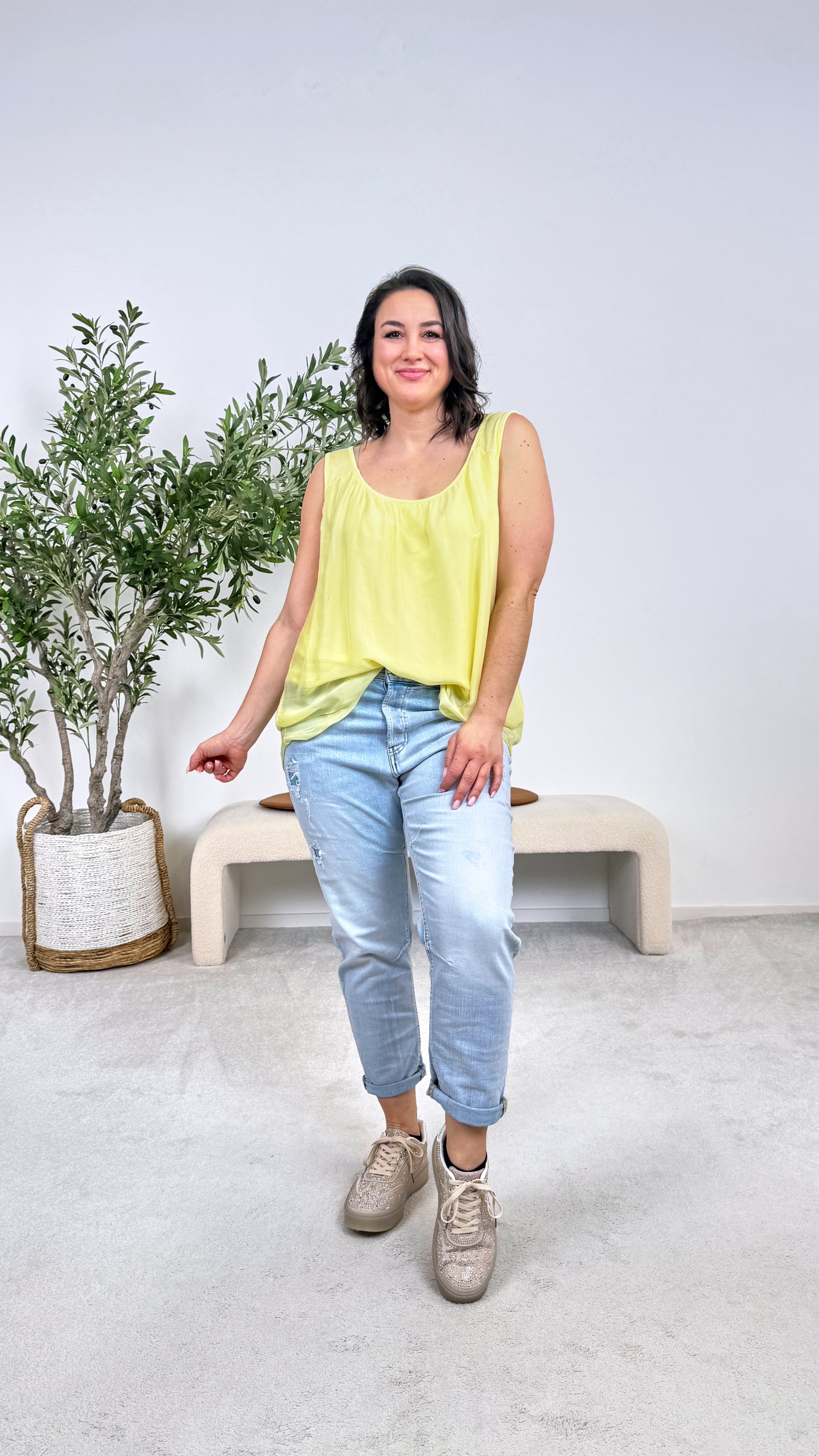 Seidentop Rosabella *Gelb*