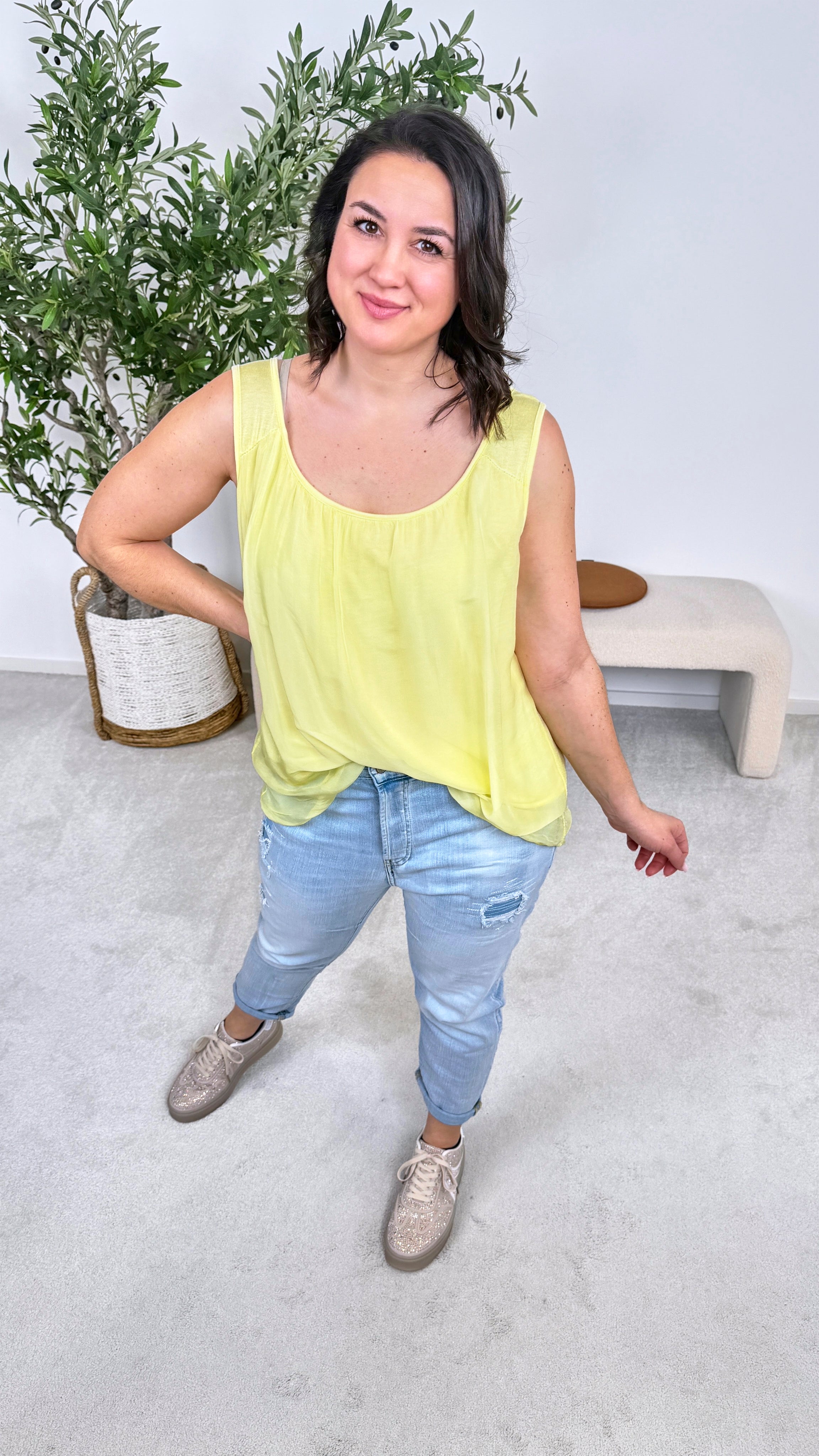 Seidentop Rosabella *Gelb*