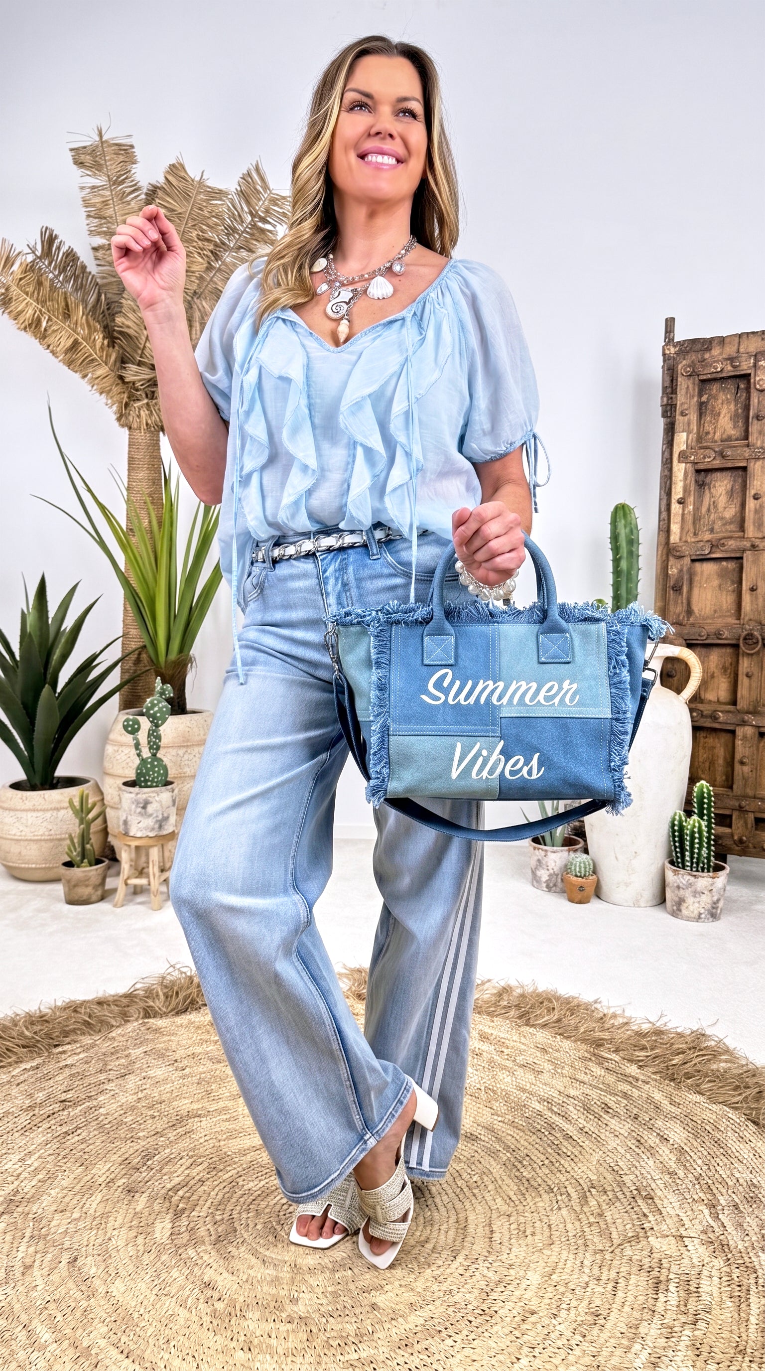 Bluse Flowing Dream *Blau*