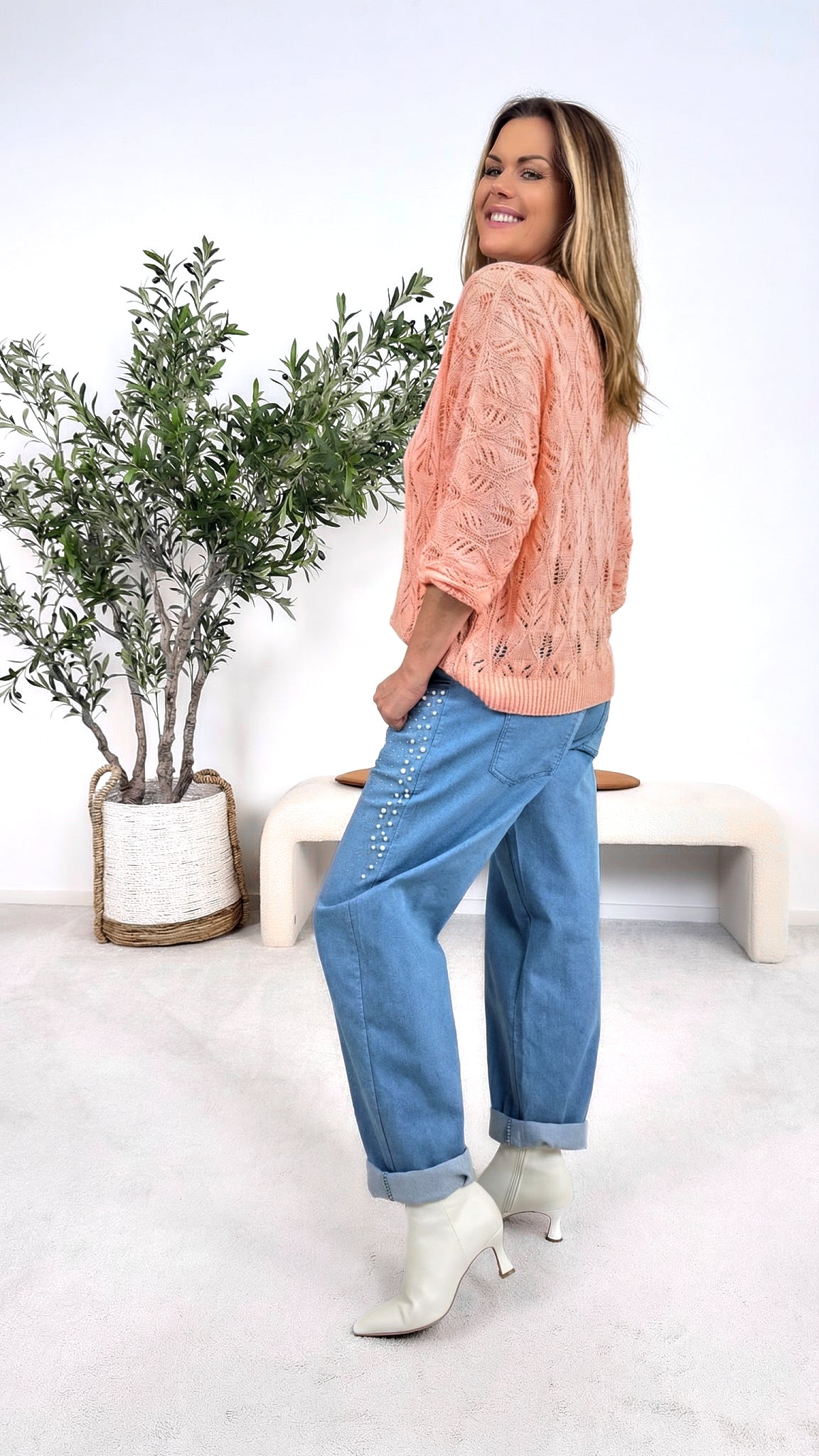 Strickshirt Airy Love *Apricot*