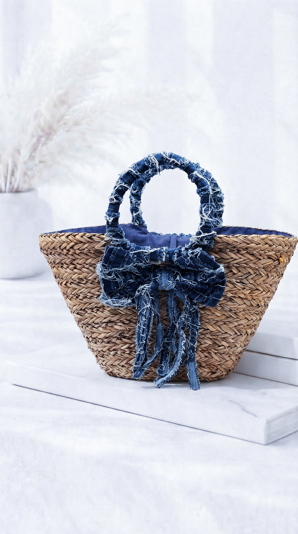 Tasche Blue Bow