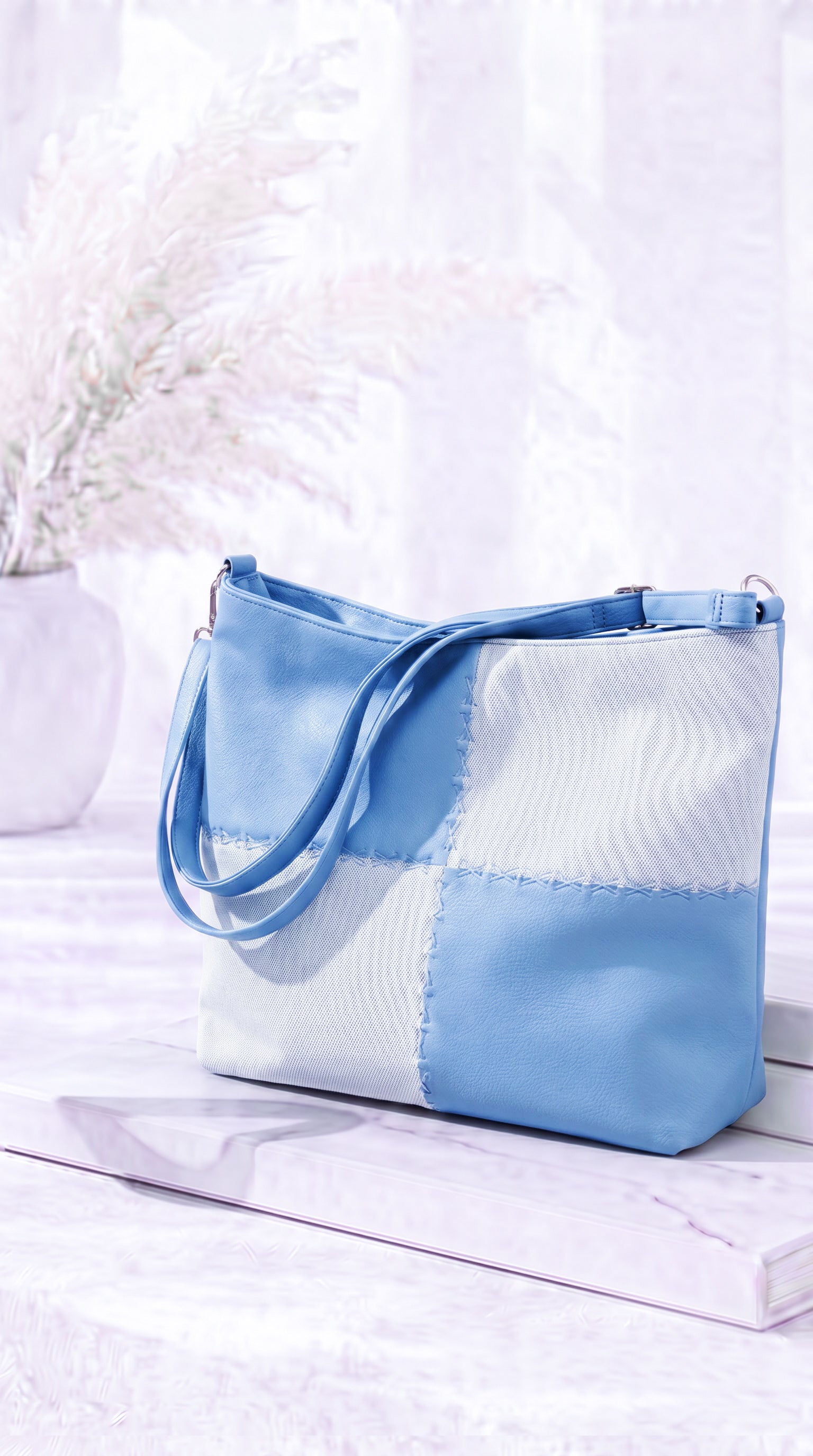 Tasche Patchwork Chic *Hellblau*